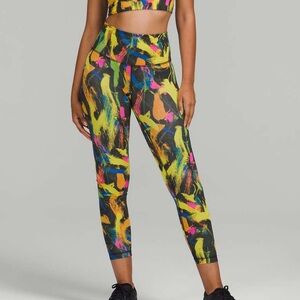 Lululemon Wunder Train High-Rise Tight 25" Undertone Black Multi